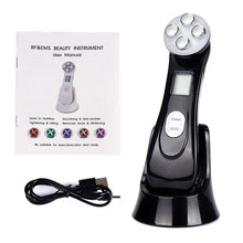 Load image into Gallery viewer, 5in1 RF EMS Face Massager Radio Frequency  Face Skin Rejuvenation Wrinkle corrector